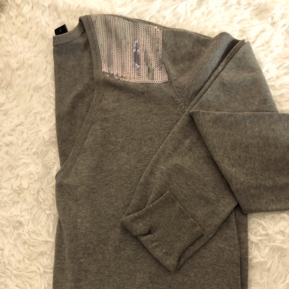 Gray cardigan